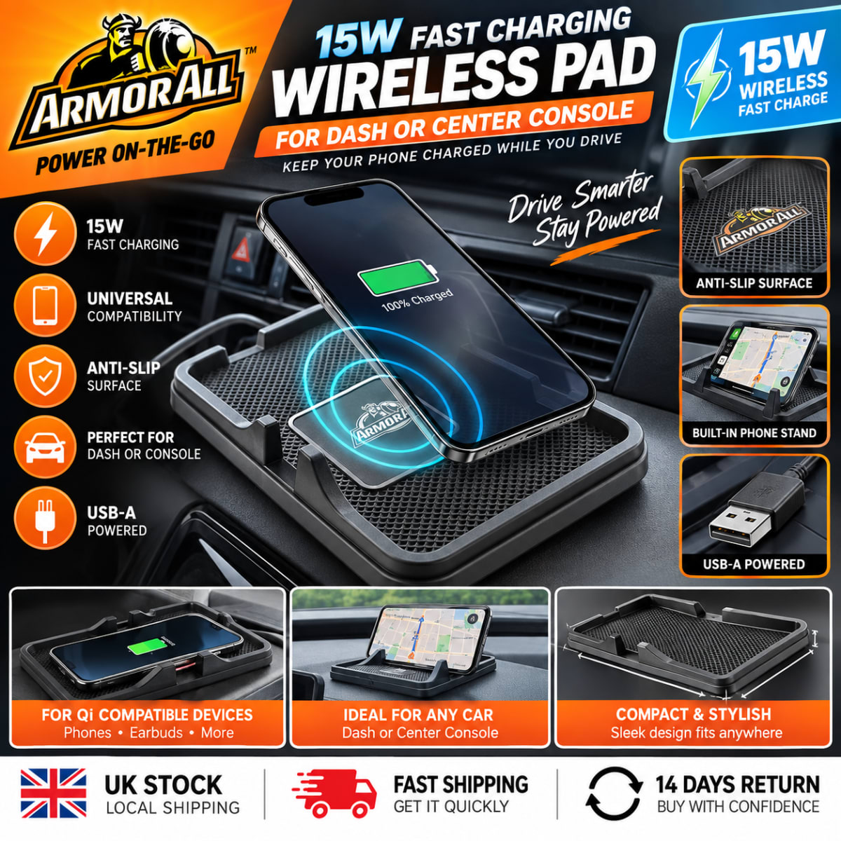 15W Wireless Charging Pad