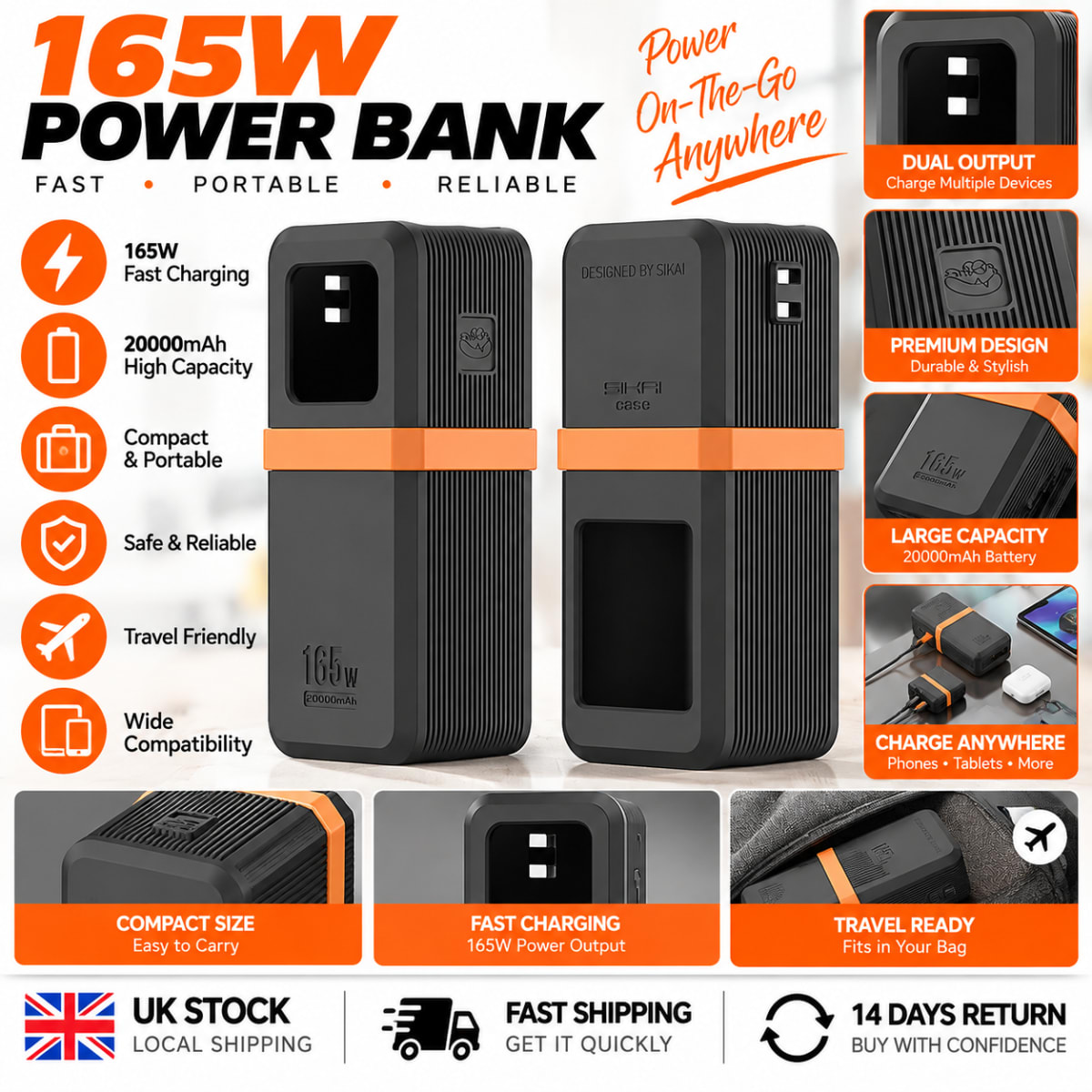 20,000mAh Power Bank