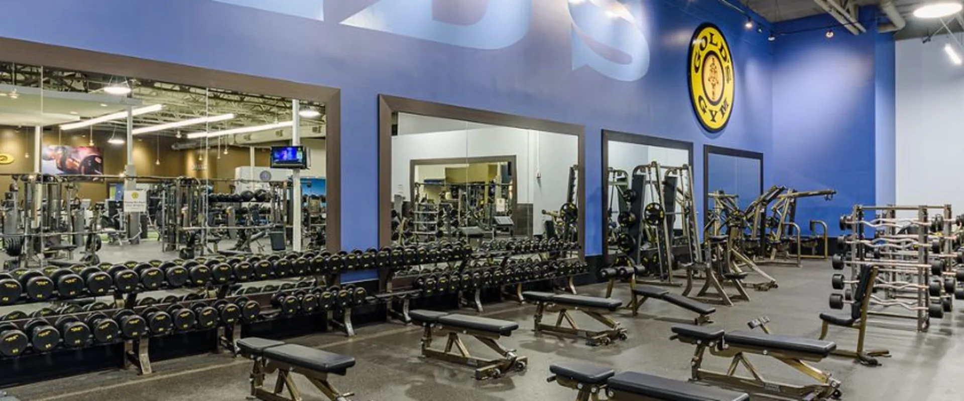 Gold's Gym in Fullerton, CA with free weights