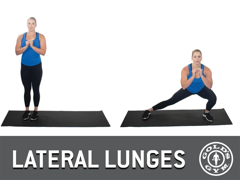 Lateral lunges for legs and glutes workout