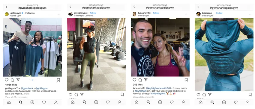 The image shows a collage of four different photos. The first photo depicts a person wearing a blue outfit, the second shows a couple posing together, the third shows a person making a funny facial expression, and the fourth shows a person wearing a blue garment.