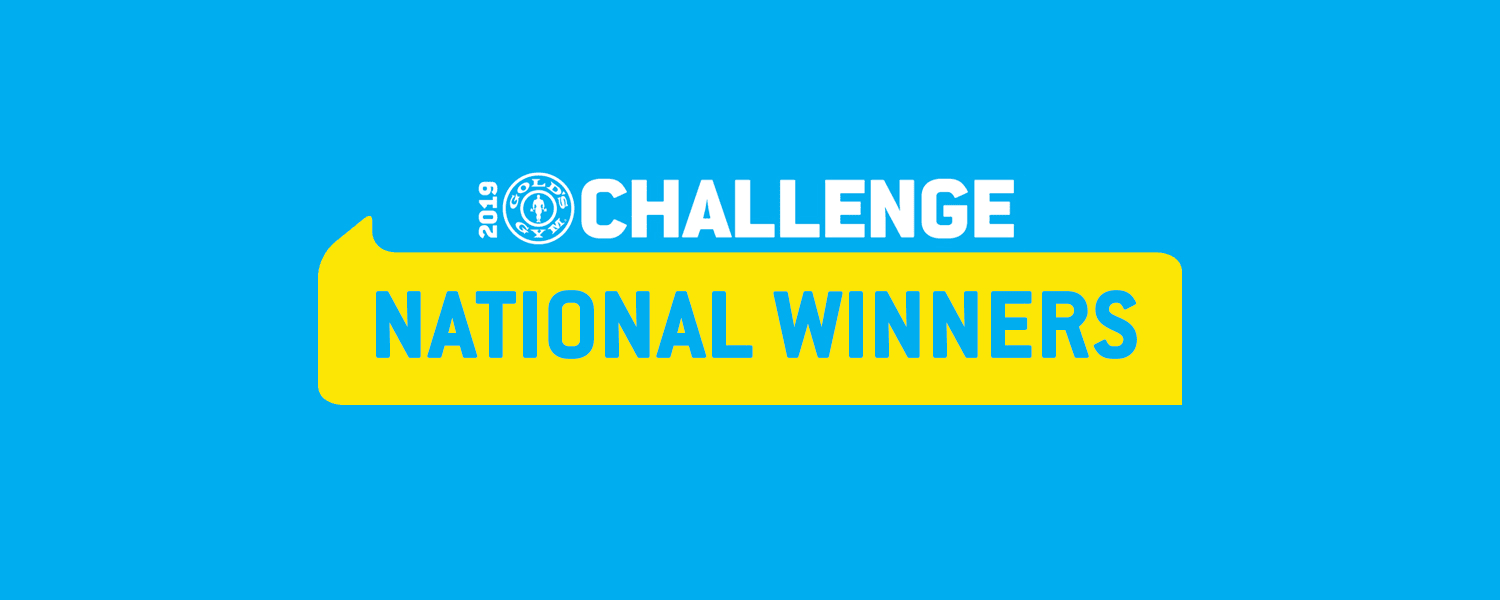 The image displays the text "2019 CHALLENGE NATIONAL WINNERS" against a bright blue background.