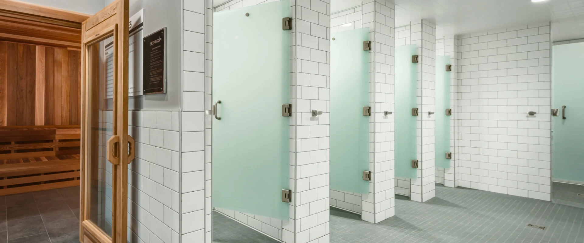 Showers and Sauna