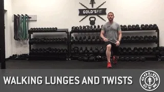 Walking Lunges and Twists Demonstration