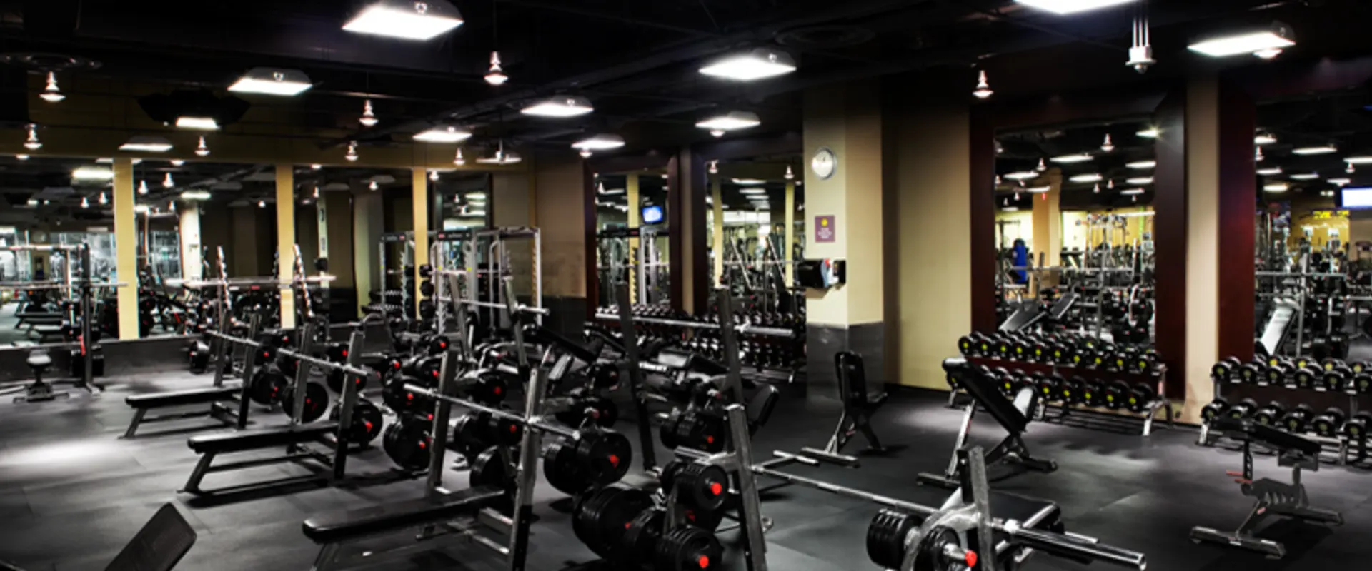 Gold's Gym Downtown Los Angeles weightlifting section