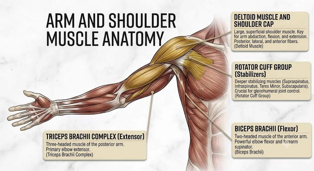 Arms and Shoulders Muscle Anatomy