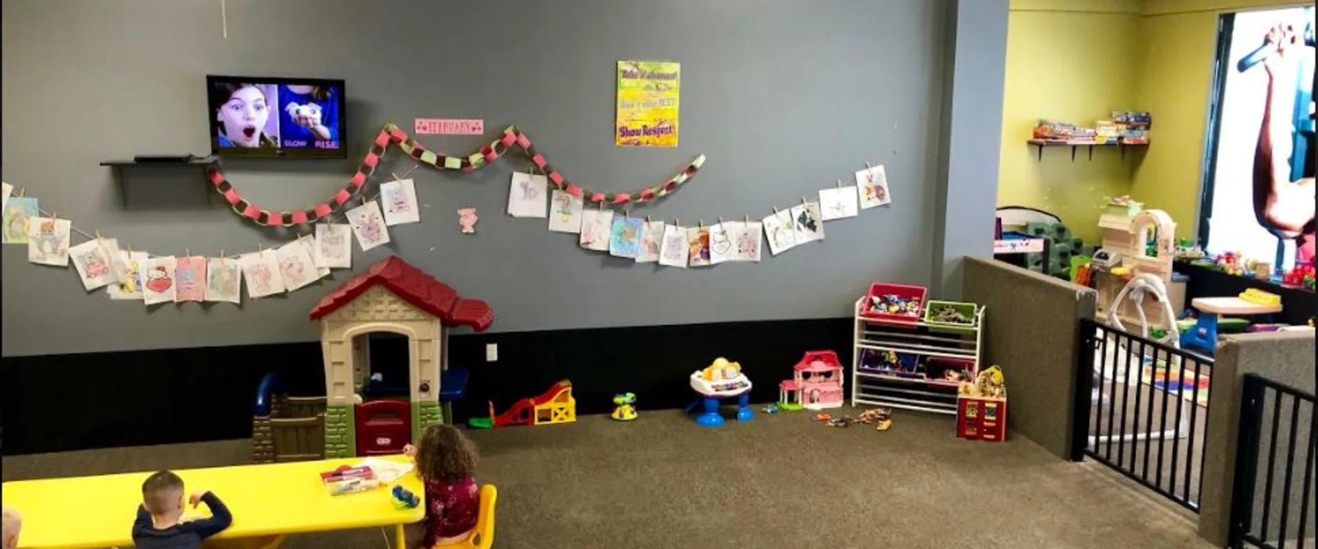 Plenty of space for your children to enjoy while you complete your workout.