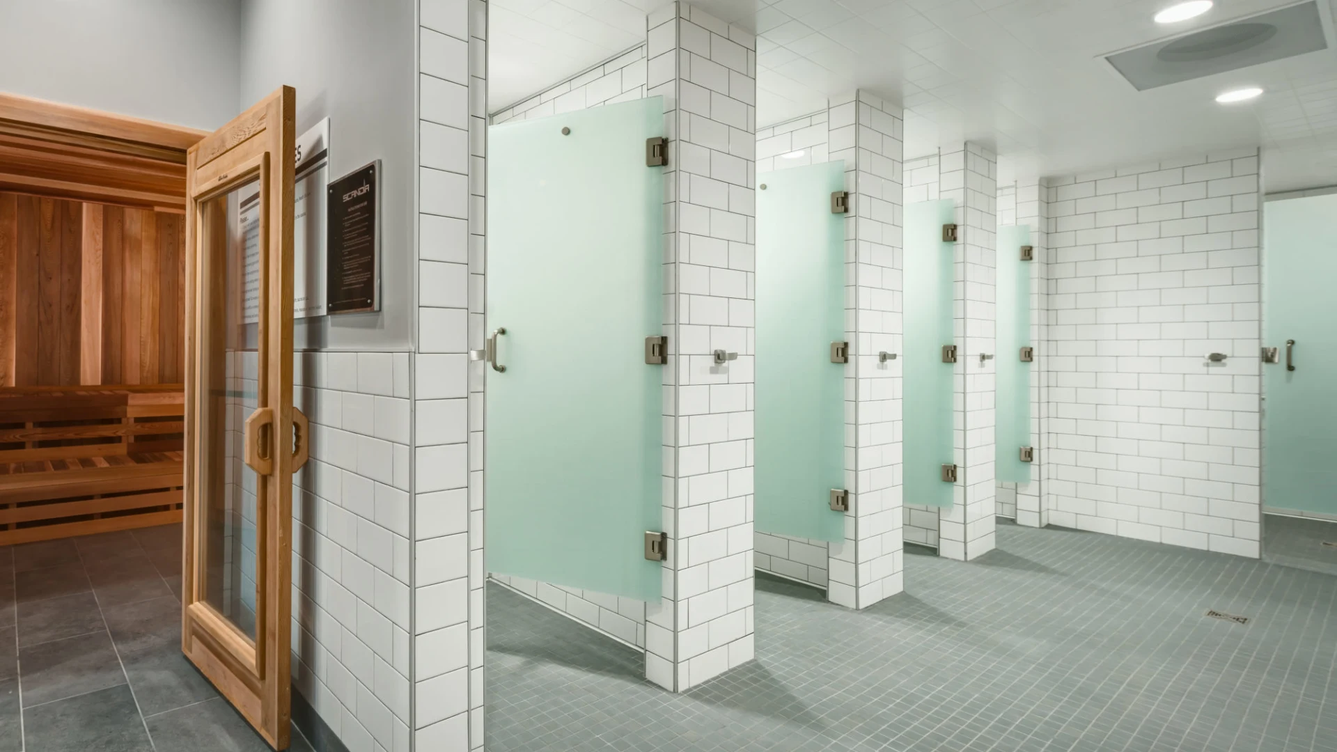Showers and Sauna