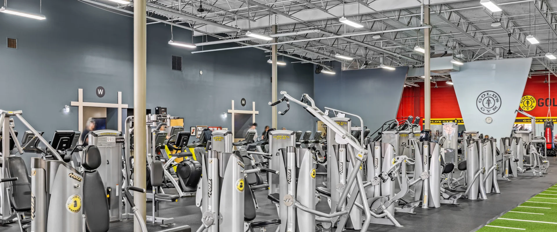 Back left corner beside free weights