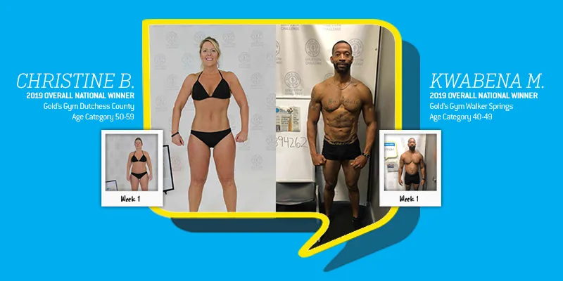 2019 Gold's Gym Challenge Overall National Winners
