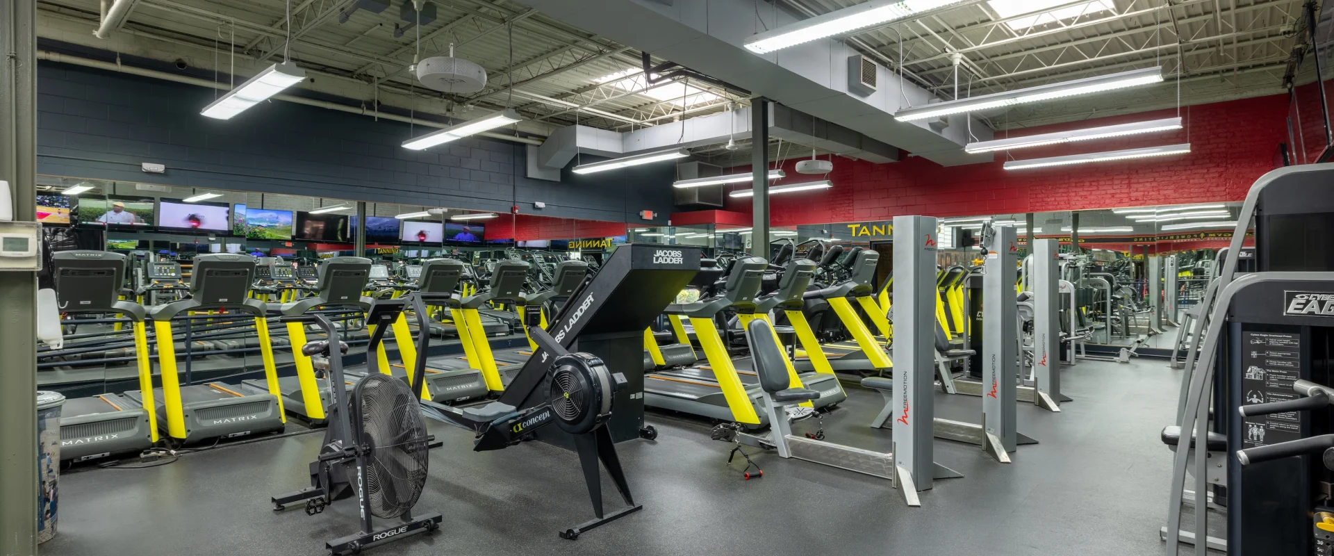 treadmills and machines