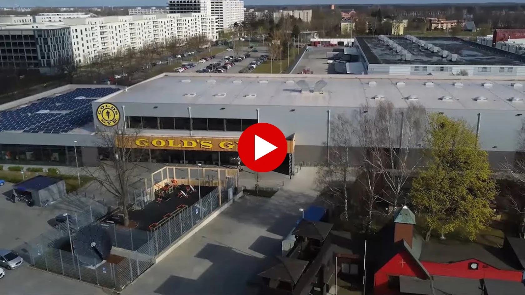 Gold's Gym Campus Berlin: Drone Flythrough Tour