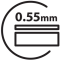 0.55mm Wear Layer highlight logo