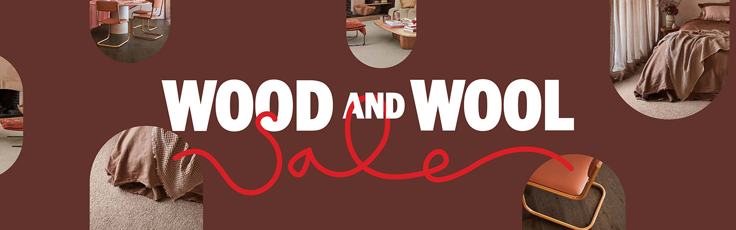 Wood & Wool Sale banner