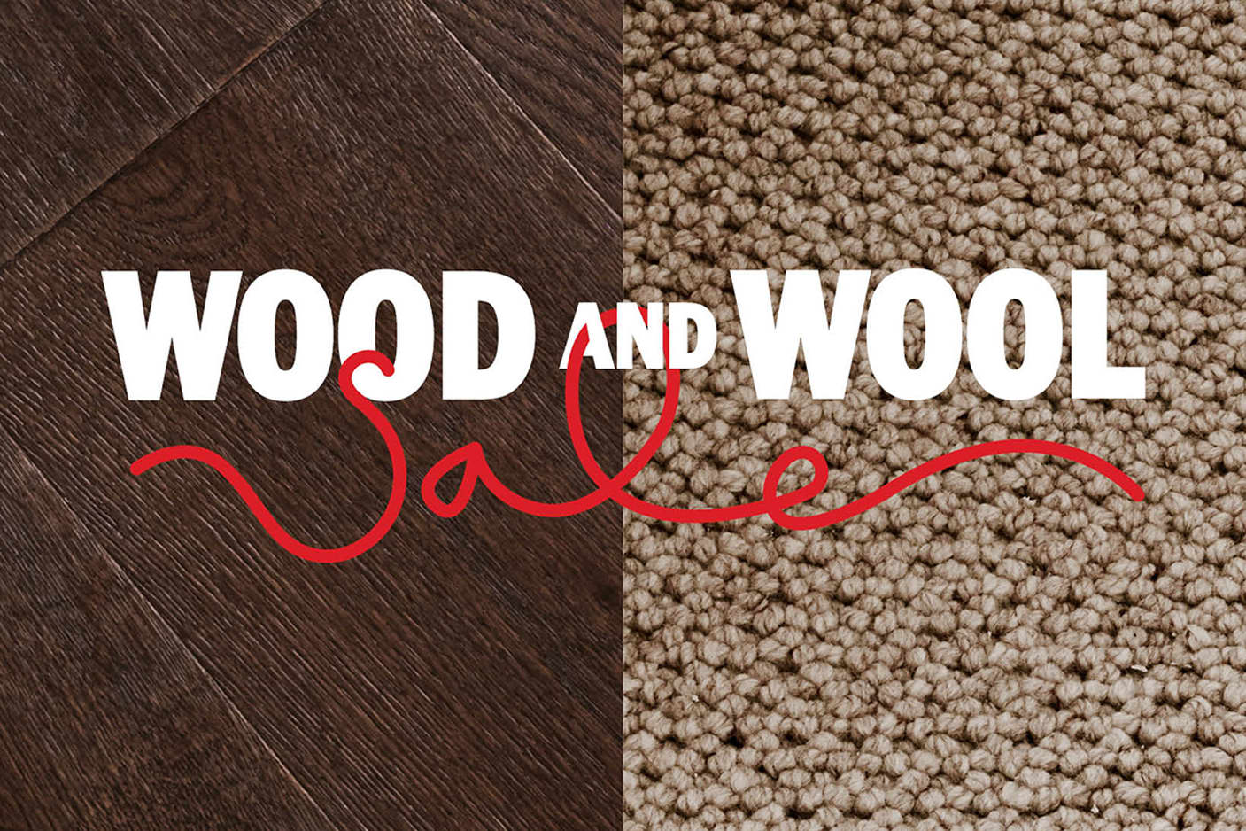 Wood & Wool Sale banner