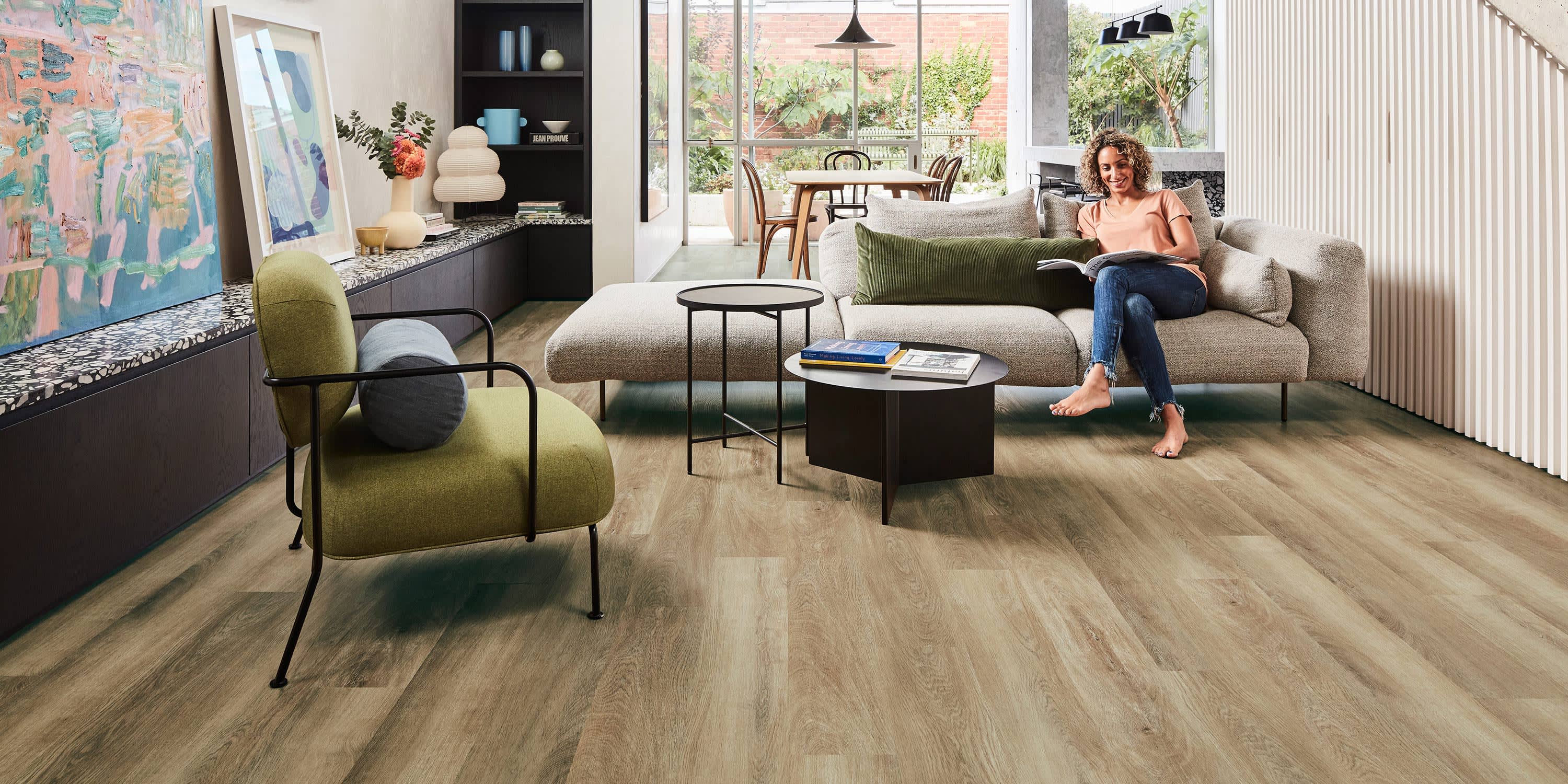 Regent Vinyl Plank Flooring in Living Room