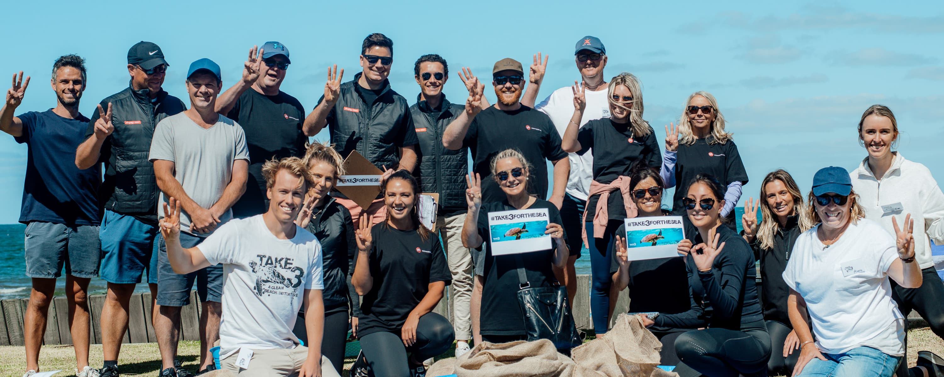 Take 3 For The Sea Beach Clean-Up banner