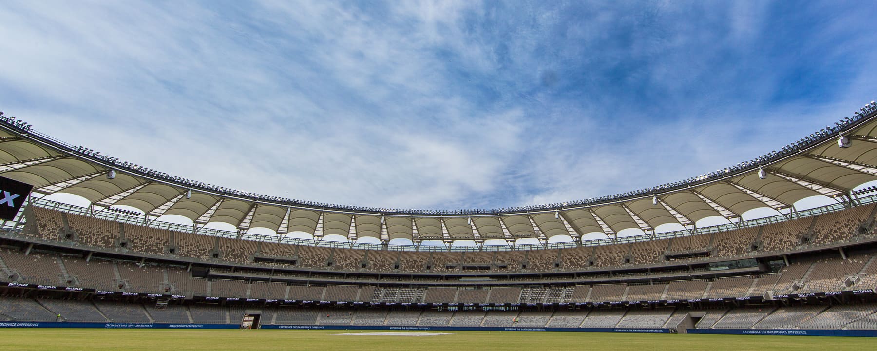 New Optus Stadium Sports Godfrey Hirst Carpets banner