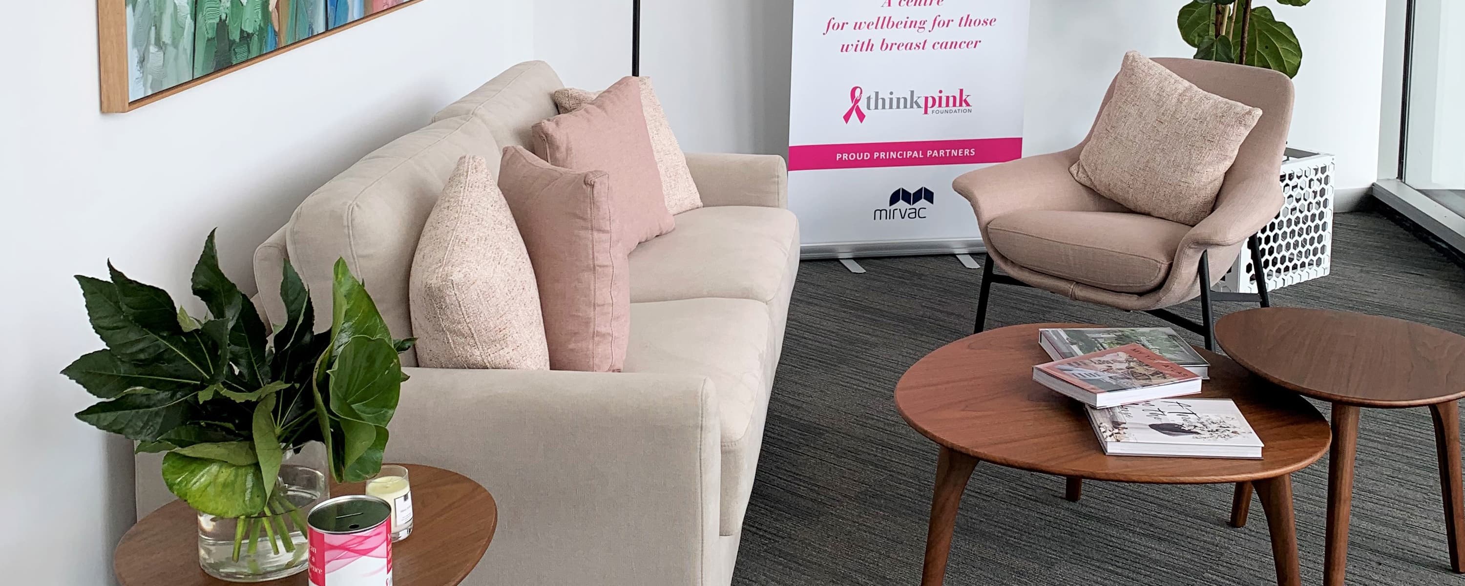 Think Pink Living Centre by Mirvac banner