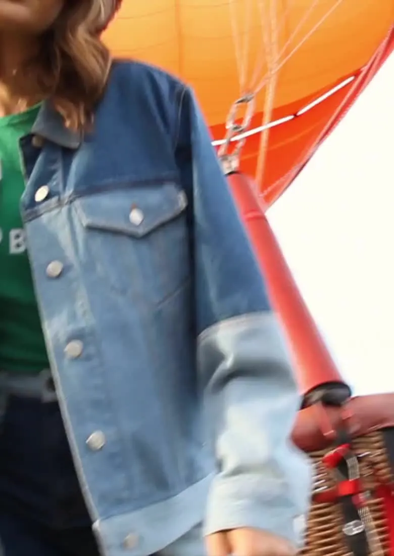 Pacsun color block denim jacket hotsell