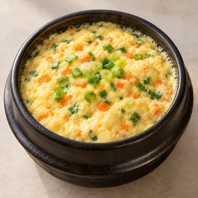 달걀찜 완성 예시
