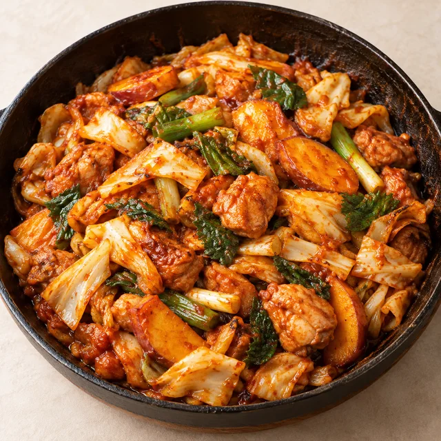 Spicy Chicken Stir-fry serving suggestion
