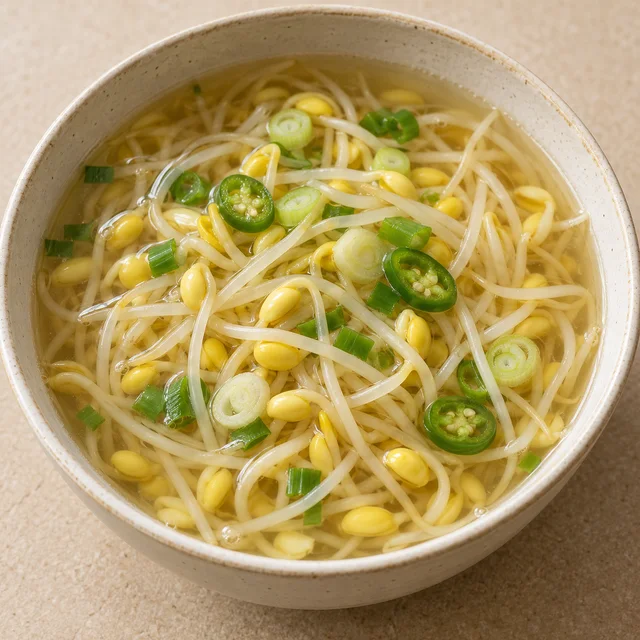 콩나물국 완성 예시