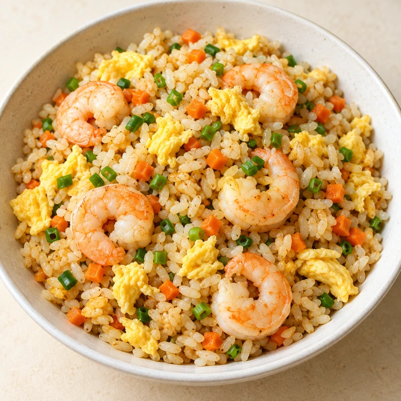 Shrimp Fried Rice serving suggestion