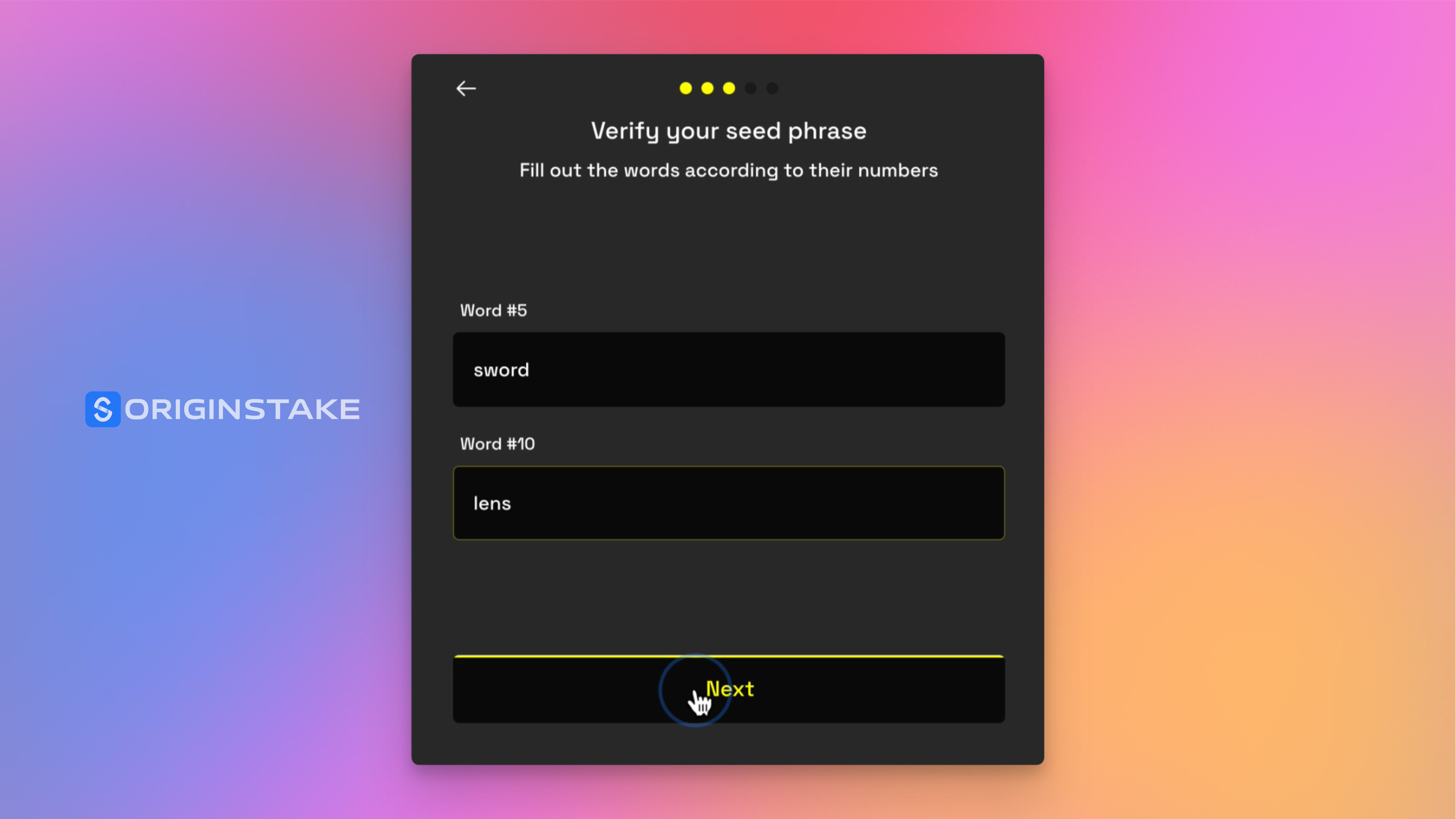 Verify Your Seed Phrase
