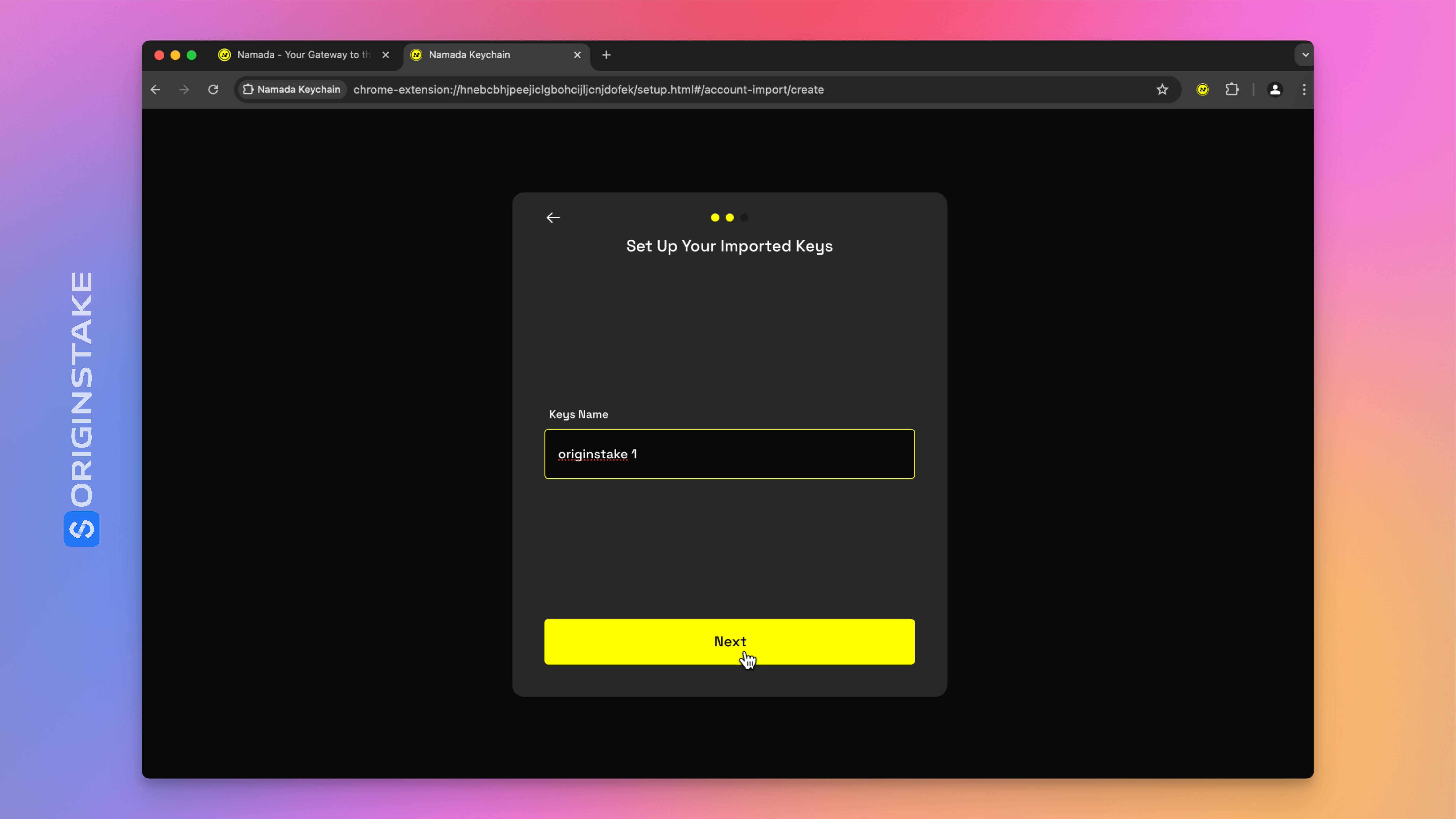 Assign a Wallet Name