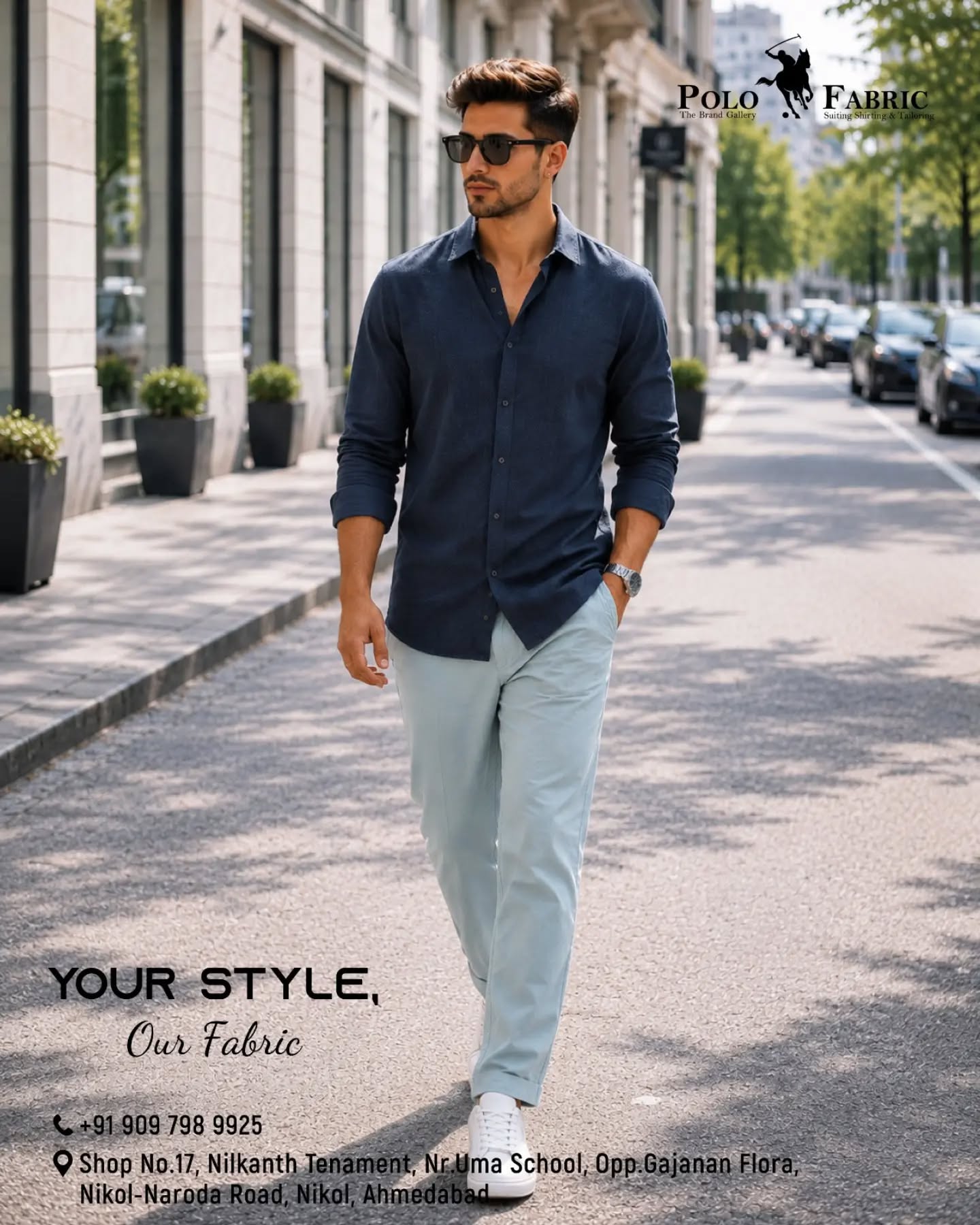 Rolled shirt cuff and watch, a smart casual styling detail