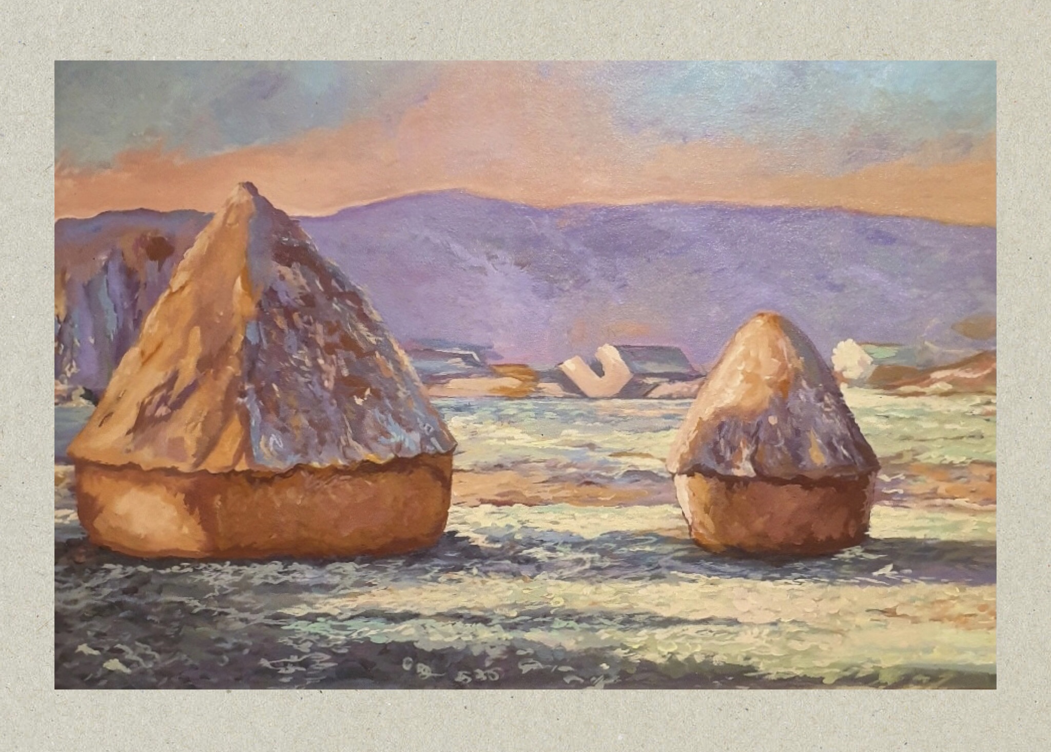 Haystacks by Monet (Commissioned)