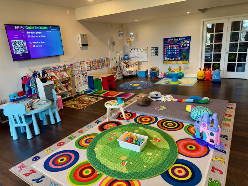 Children playing and learning at our bilingual daycare classroom in Castle Rock, CO