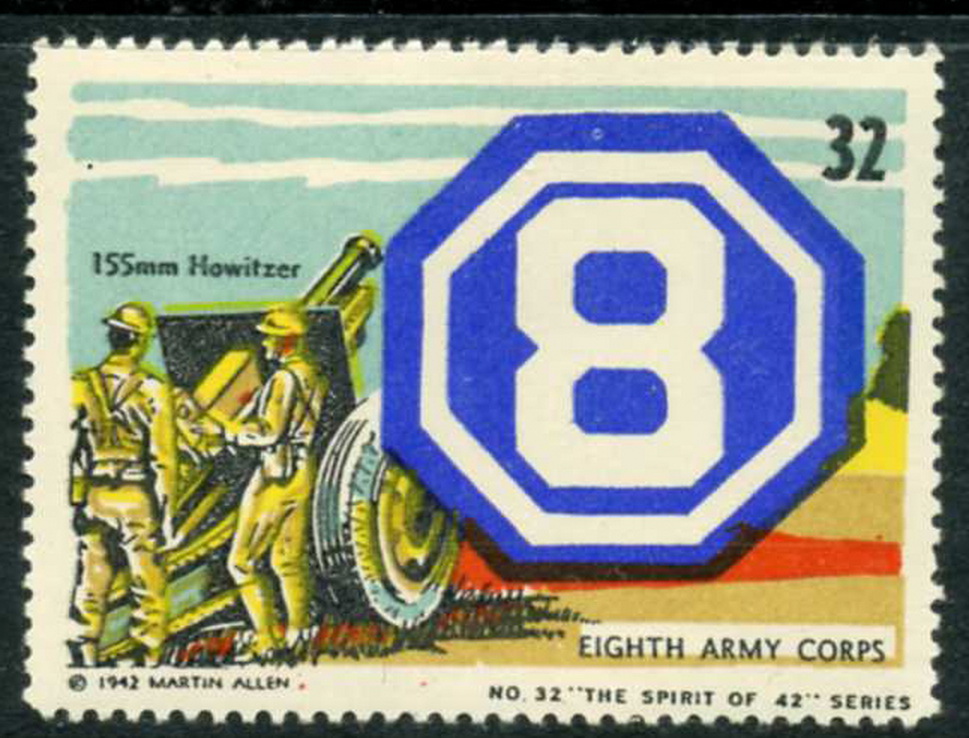 US- ARMY CORPS. 8TH . 155 MM. HOWITZER.**