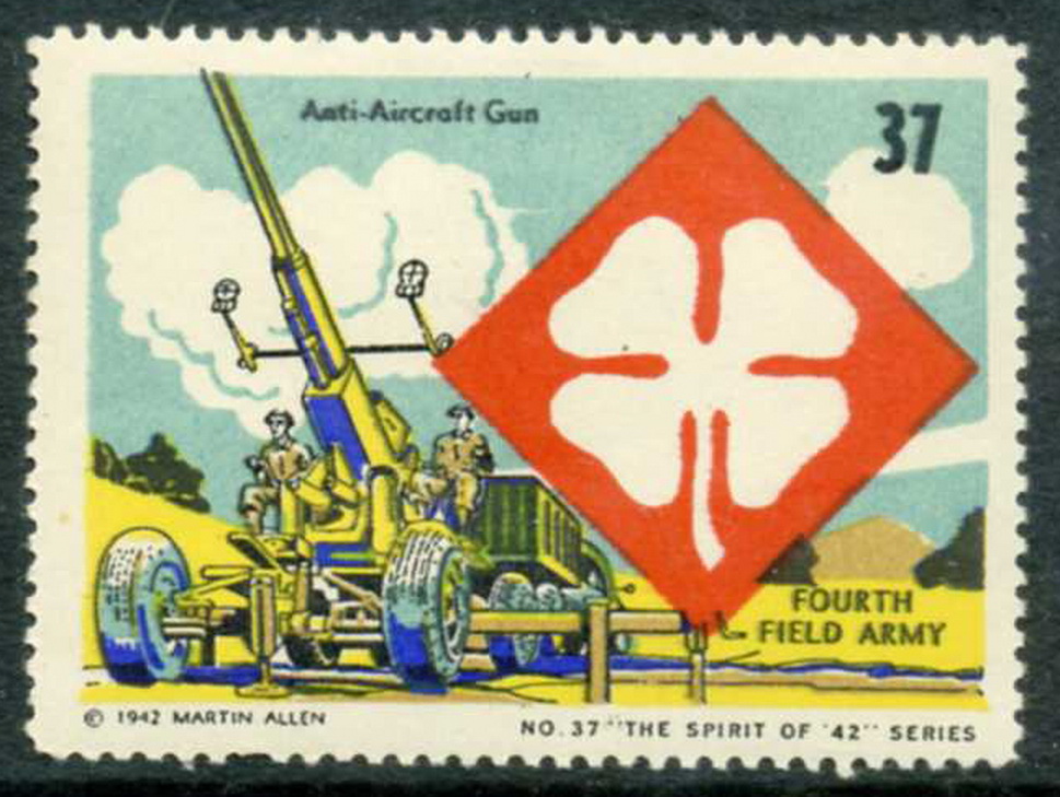 US- ARMY CORPS. ANTI- AIRCRAFT GUN.**4 TH. FIELD ARMY.