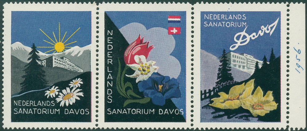 NL- CINDERELLA. NEDERLANDS SANATORIUM DAVOS.**3 BLOCKS.