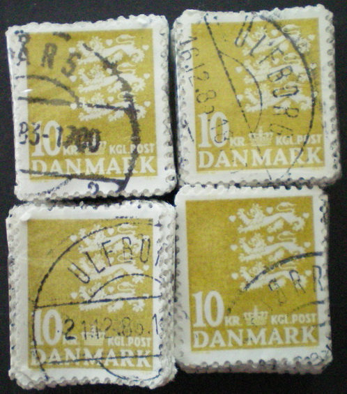 Denmark bundles: 0622. 10 kr yellow. (AFA 200)