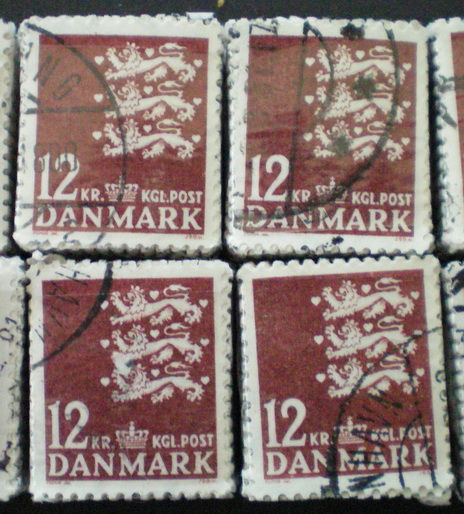 Denmark bundles: 0724. 12 kr brown. (AFA 400)