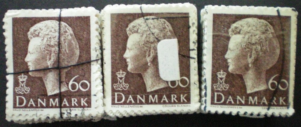 Denmark bundles: 0559. 60 oe brown Q. Margr. (AFA 300)