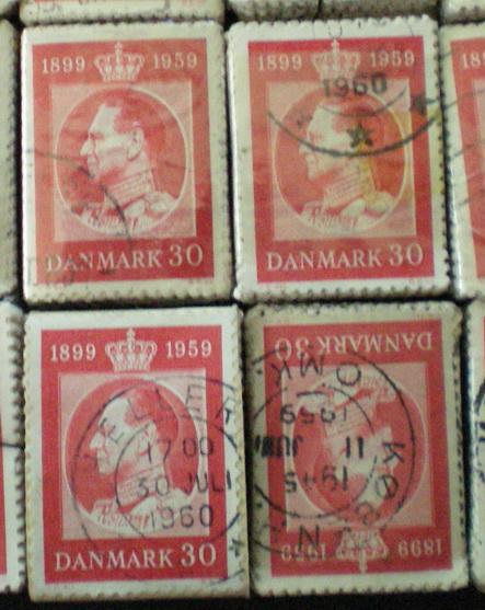 Denmark bundles: 0374. 30 oe Fr.IX 60 years 1959. (AFA