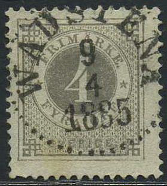 Sweden stamps: 0029e. WADSTENA 1885.04.09. Superb canc.