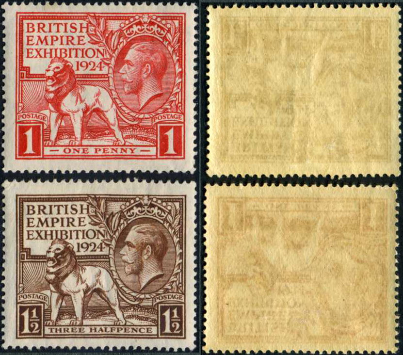England George V. 0430-31. * Br.Exhibition 1924, set.
