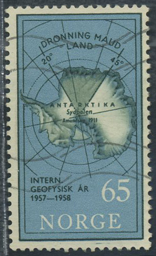 Norway varieties: 0450v. 65 ø, blue line lower margin,