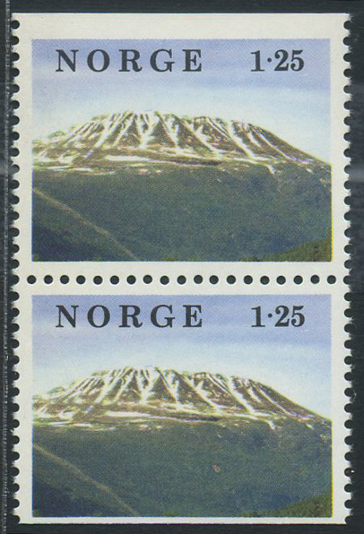 Norway varieties: 0820p. Slightly isperforated pair