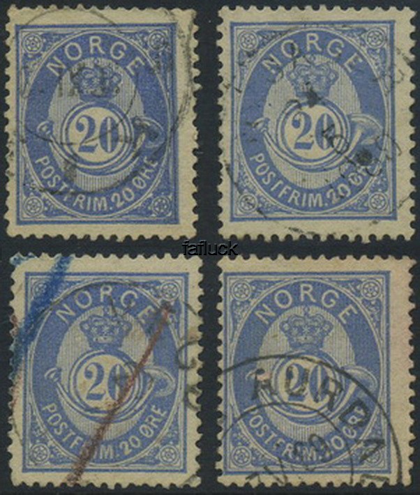 NK 0054 IIa. 4 wmk.pos. Minor faults.  (SK 48,- with faults)