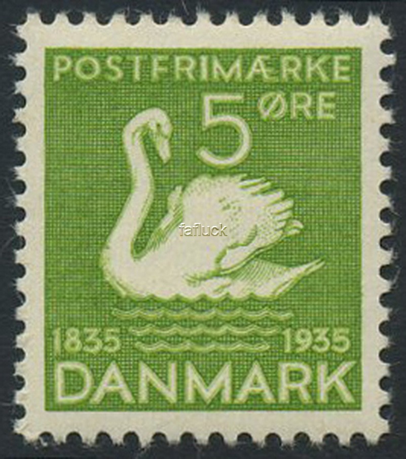 Denmark stamps: 0223. ** 5 oe H.C.Andersen 1935, m.n.h (AFA 65)