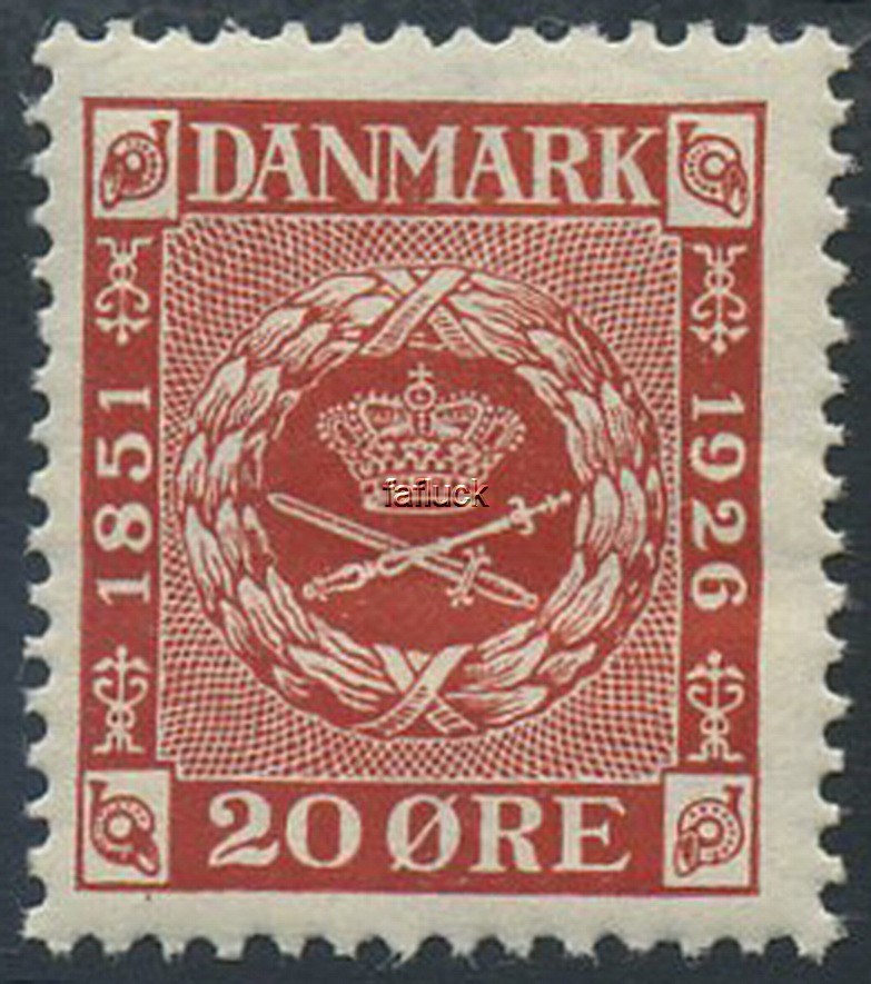 Denmark stamps: 0155. ** 20 oe stamps 75 year jub. 1926 M.n.h. (AFA 20)
