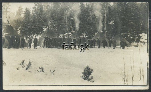Norway war mail 01: Picture postcard, winter exercise