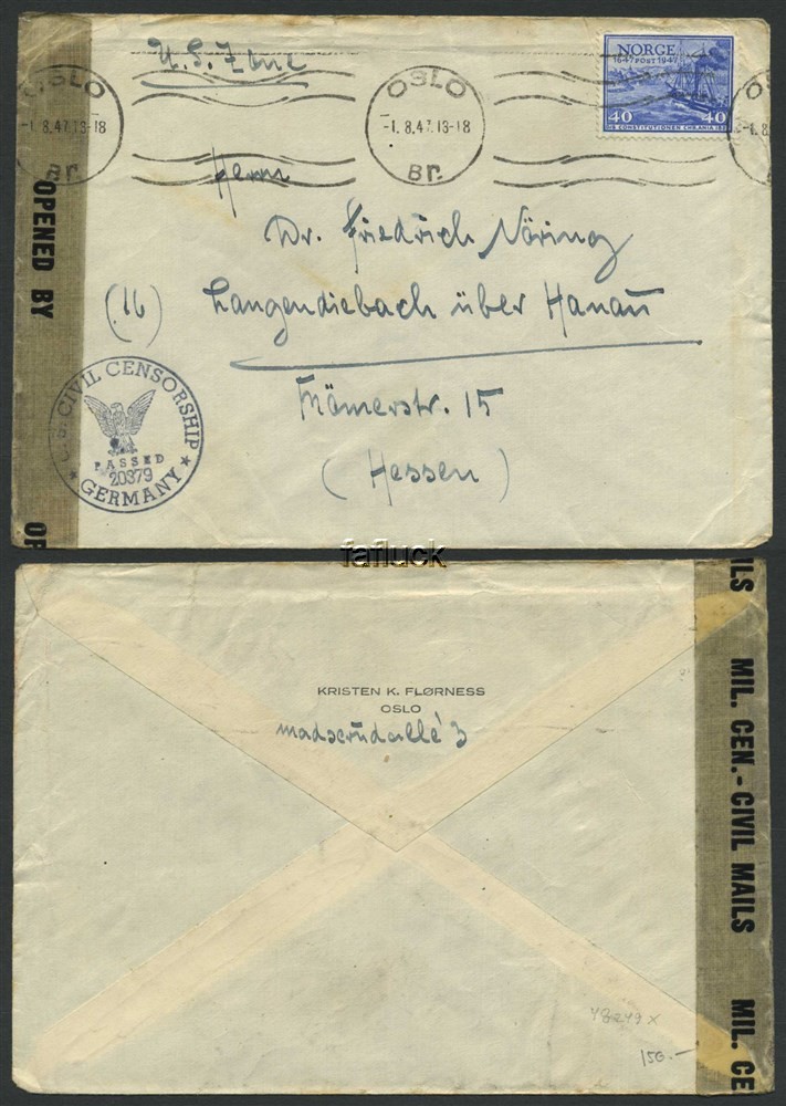 Norway war mail 07: