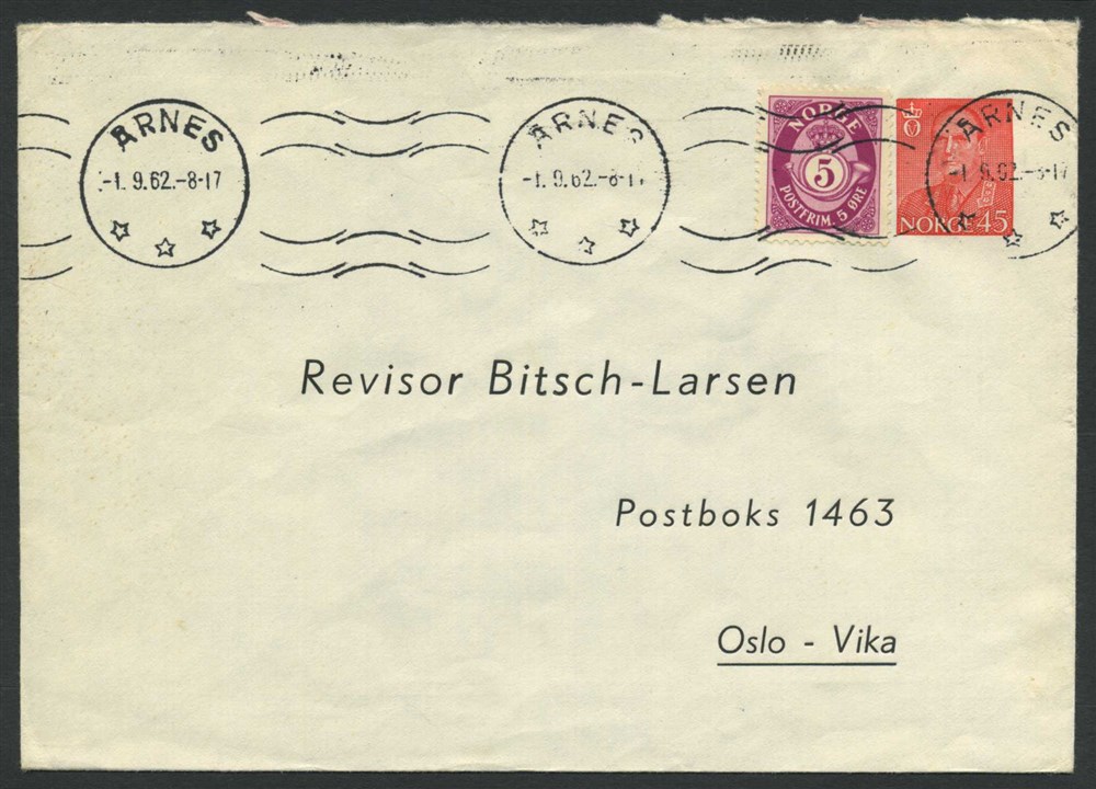 Norway homplace Akershus: ÅRNES/*** 1962.09.01,